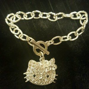 Hello Kitty Austrian Crystal Bracelet